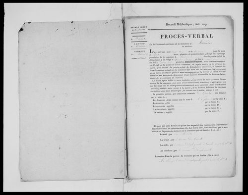 Procès-verbal de délimitation du territoire