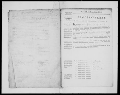 Procès-verbal de délimitation du territoire