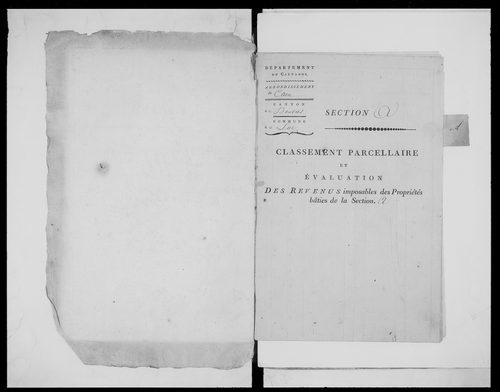 état de section (1808)