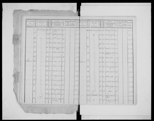 état de section (1808)