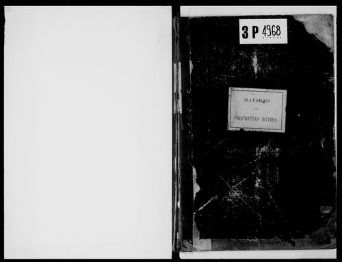 matrice cadastrale des propriétés bâties