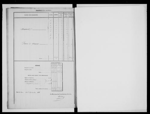 état de section