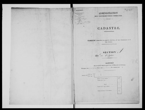 état de section