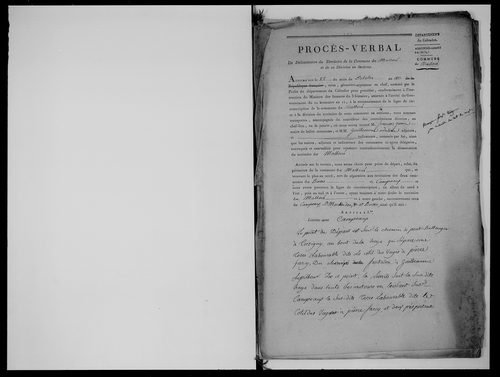 Procès-verbal de délimitation du territoire