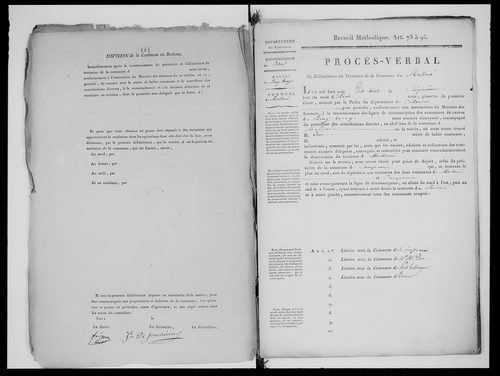 Procès-verbal de délimitation du territoire