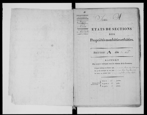 état de section