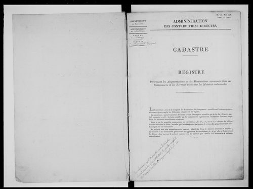 matrice cadastrale des propriétés foncières (bâties et non bâties)