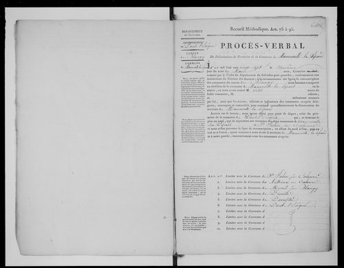 Procès-verbal de délimitation du territoire