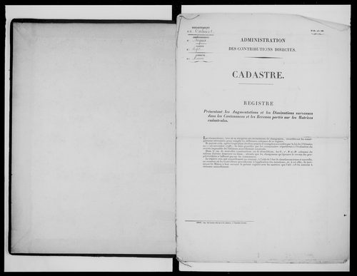 matrice cadastrale des propriétés foncières (bâties et non bâties)