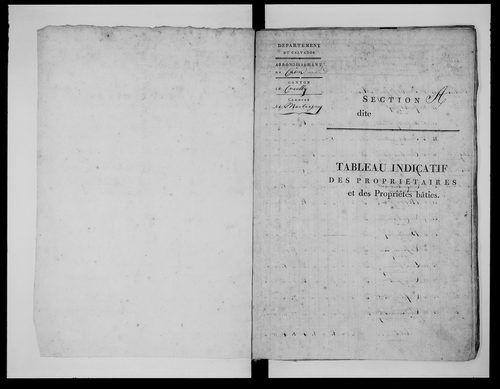 état de section
