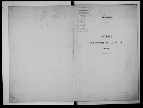 matrice cadastrale des propriétés non bâties
