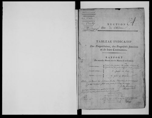 état de section