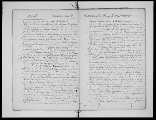 Procès-verbal de délimitation du territoire