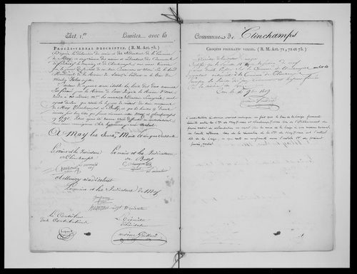 Procès-verbal de délimitation du territoire