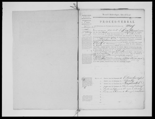 Procès-verbal de délimitation du territoire