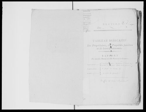 état de section