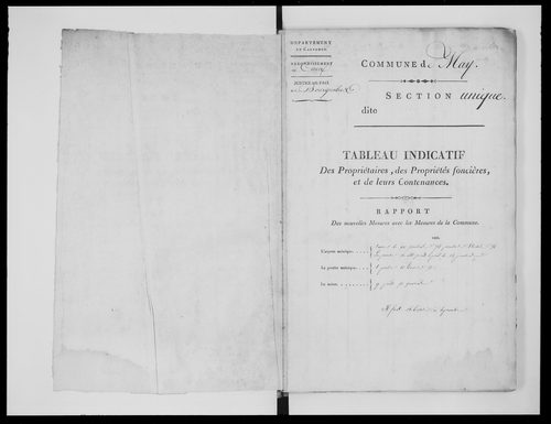 état de section