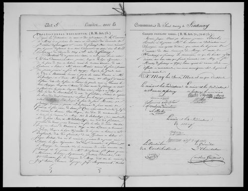 Procès-verbal de délimitation du territoire