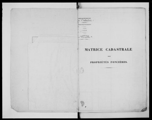 matrice cadastrale des propriétés foncières (bâties et non bâties)