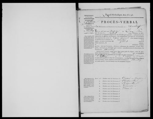 Procès-verbal de délimitation du territoire
