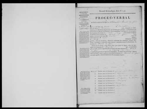 Procès-verbal de délimitation du territoire