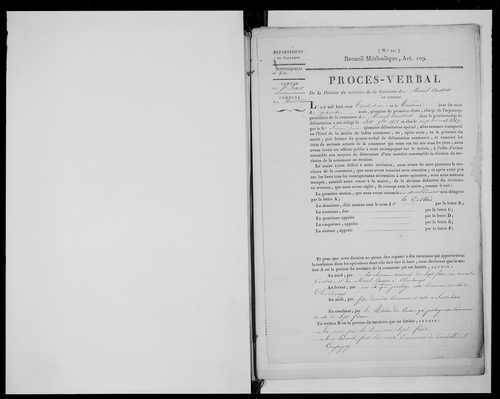 Procès-verbal de délimitation du territoire