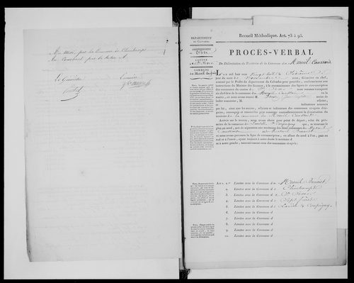 Procès-verbal de délimitation du territoire