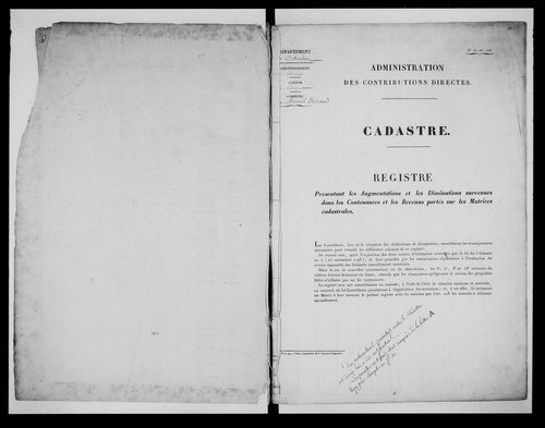 matrice cadastrale des propriétés foncières (bâties et non bâties)