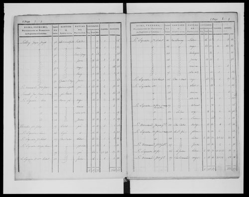 état de section
