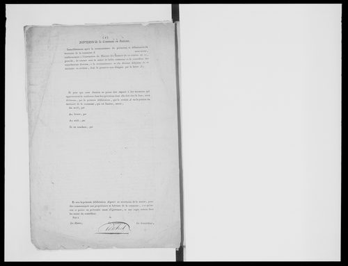 état de section