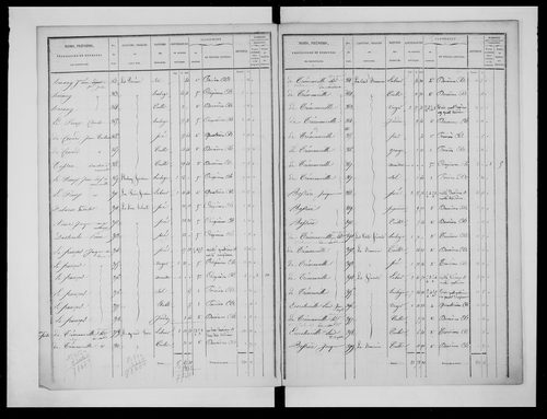 état de section