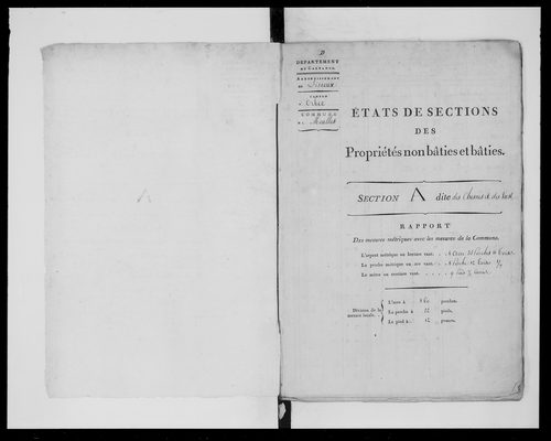 état de section