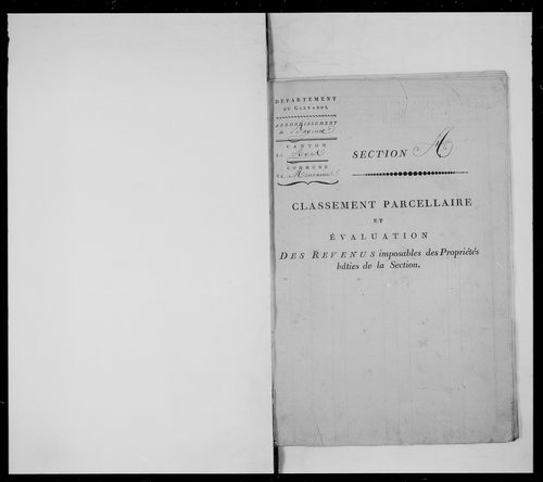 état de section