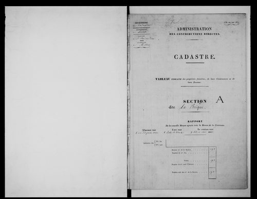 état de section (1835)
