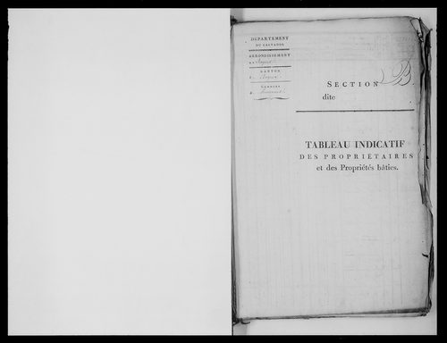 état de section