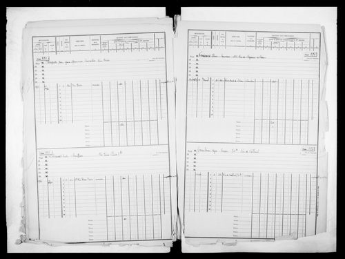 matrice cadastrale des propriétés bâties, 1911-1963, 2e vol. (cases 443-963)