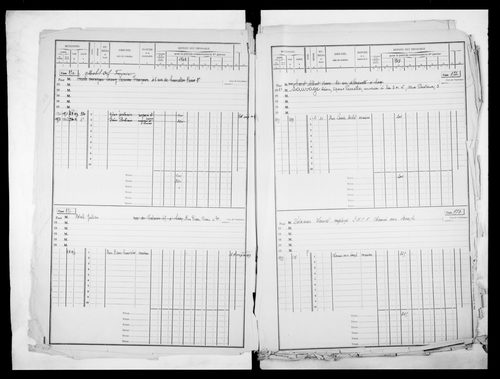matrice cadastrale des propriétés bâties, 1911-1963, 2e vol. (cases 443-963)