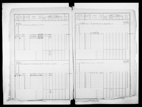 matrice cadastrale des propriétés bâties, 1911-1963, 2e vol. (cases 443-963)