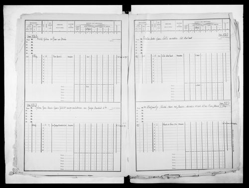matrice cadastrale des propriétés bâties, 1911-1963, 2e vol. (cases 443-963)