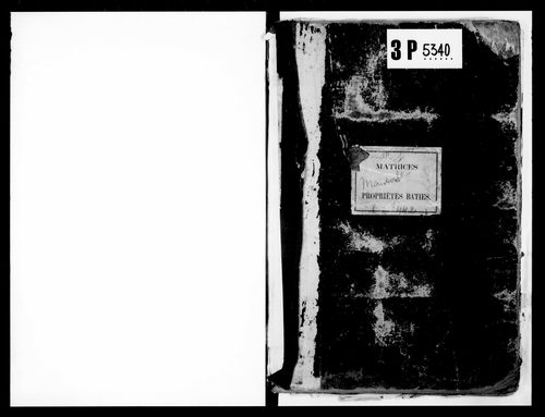 matrice cadastrale des propriétés bâties, 1911-1963, 1er vol. (cases 1-442)