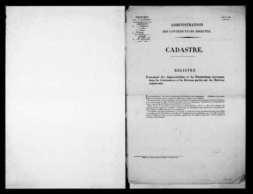 matrice cadastrale des propriétés foncières (bâties et non bâties)