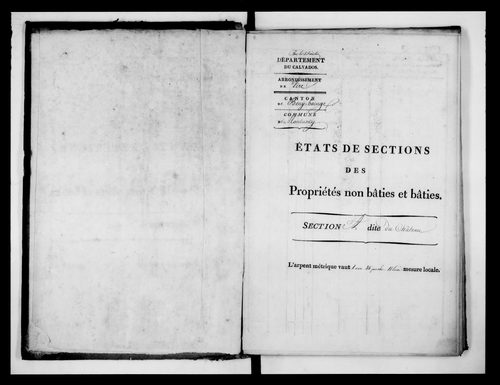 état de section
