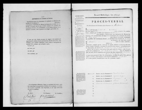 Procès-verbal de délimitation du territoire