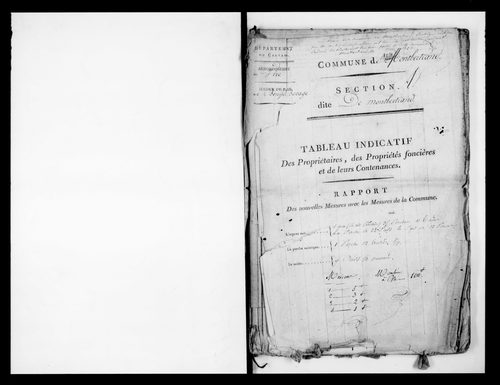 état de section