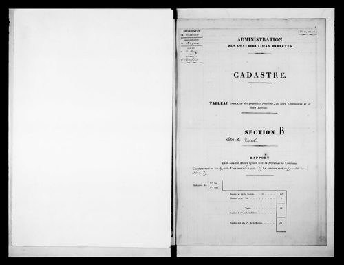 état de section (1831)