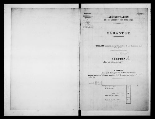 état de section (1831)
