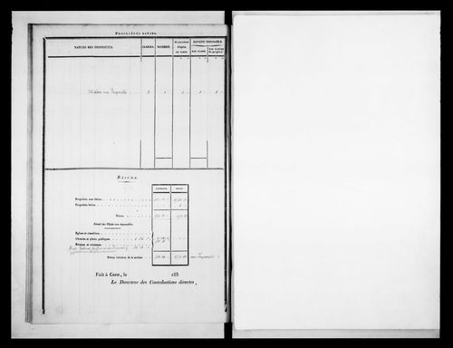 état de section (1831)