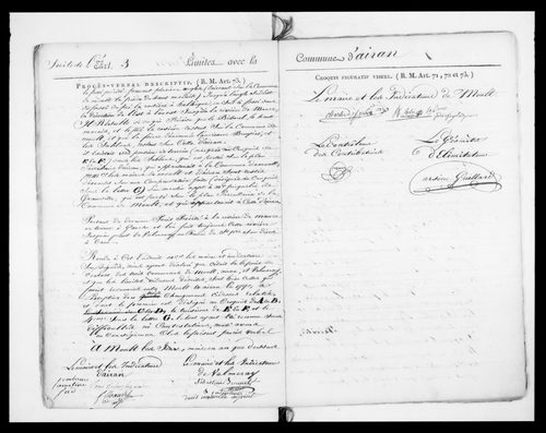 Procès-verbal de délimitation du territoire