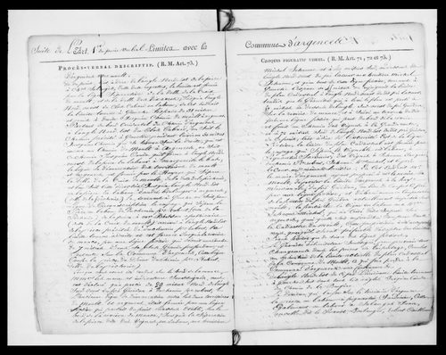 Procès-verbal de délimitation du territoire