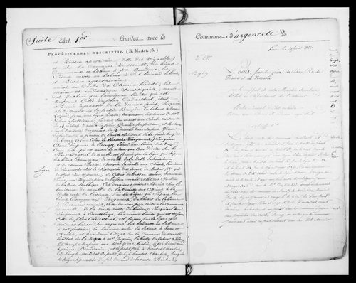 Procès-verbal de délimitation du territoire
